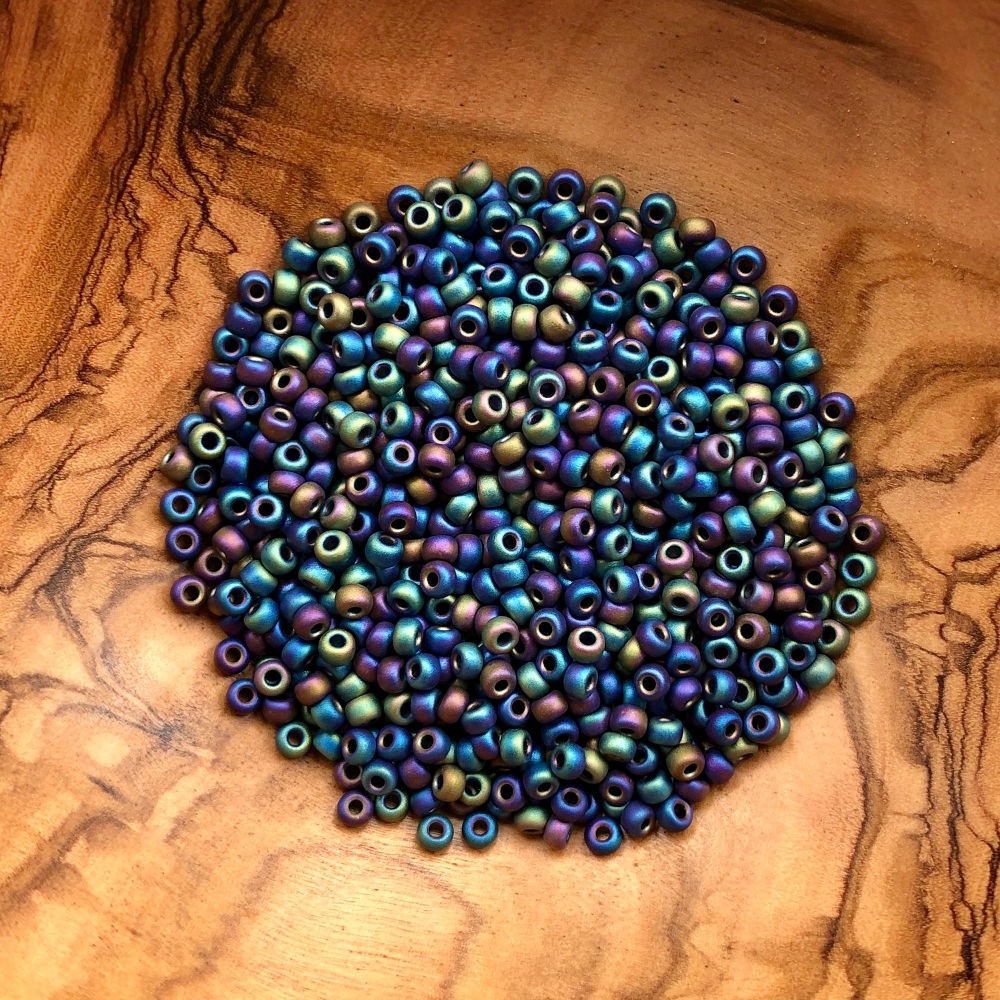 Peacock Feather - Size 8 Miyuki Seed Beads 