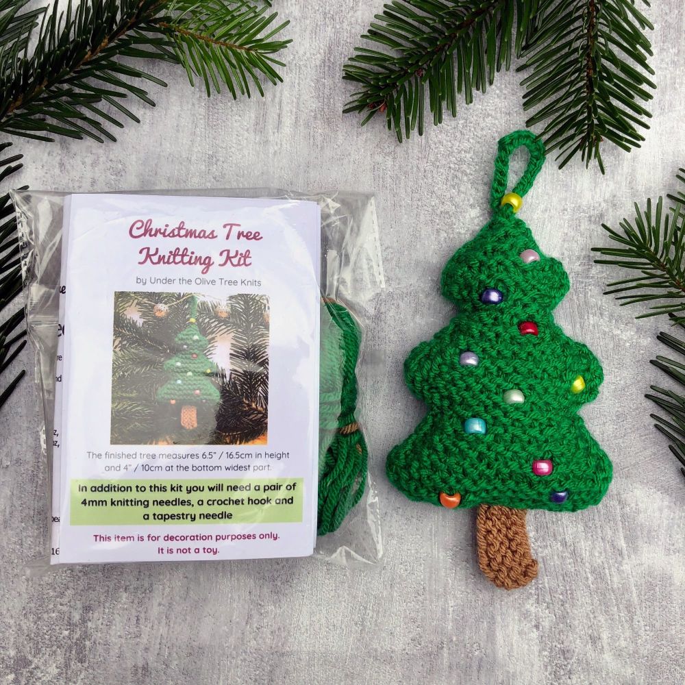 Christmas Knitting Kit - Christmas Tree