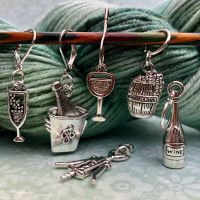 Wine Stitch Markers - Choose your Clasps