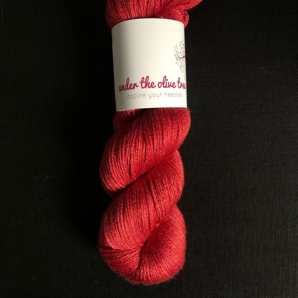 Ruby red yarn