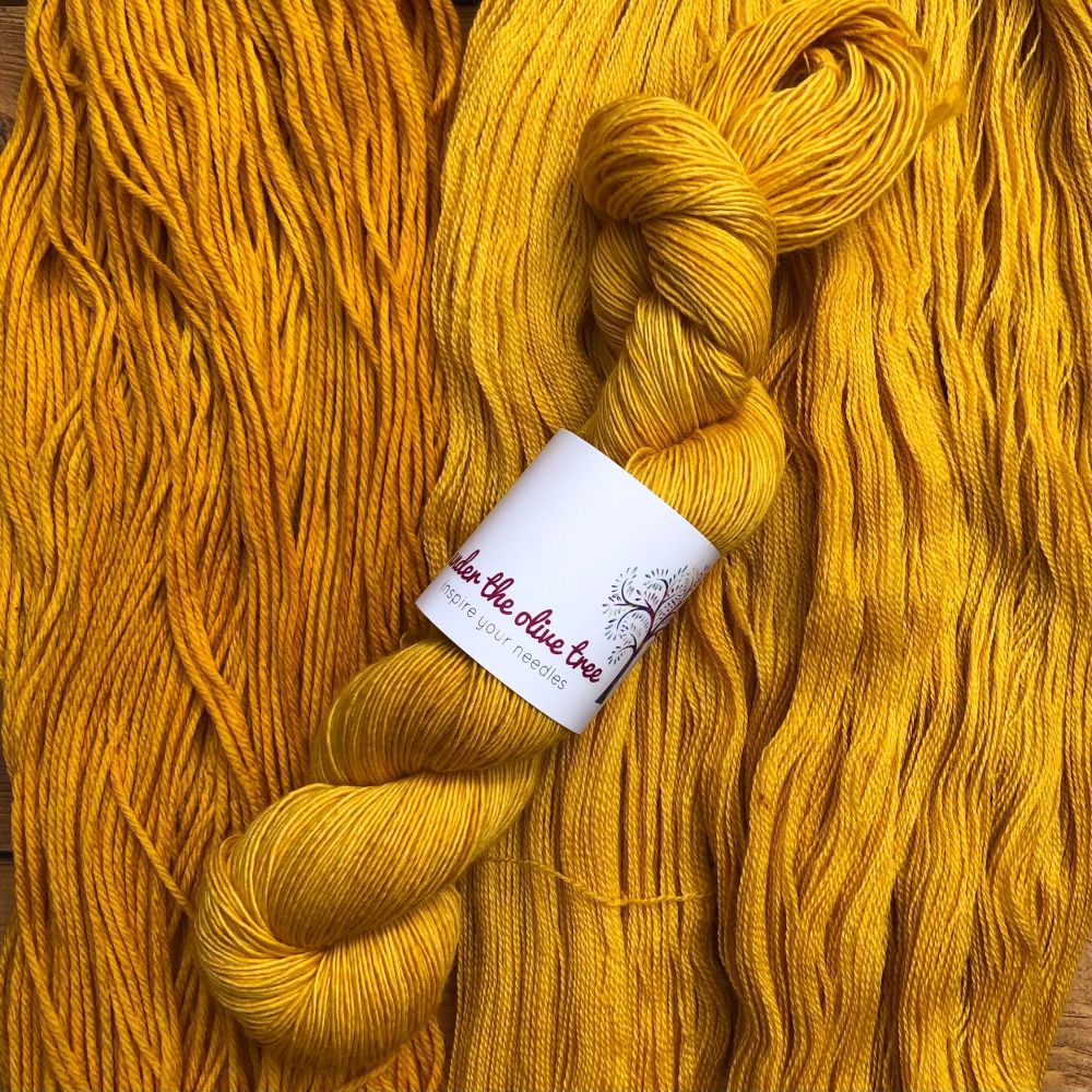 Mustard yellow yarn