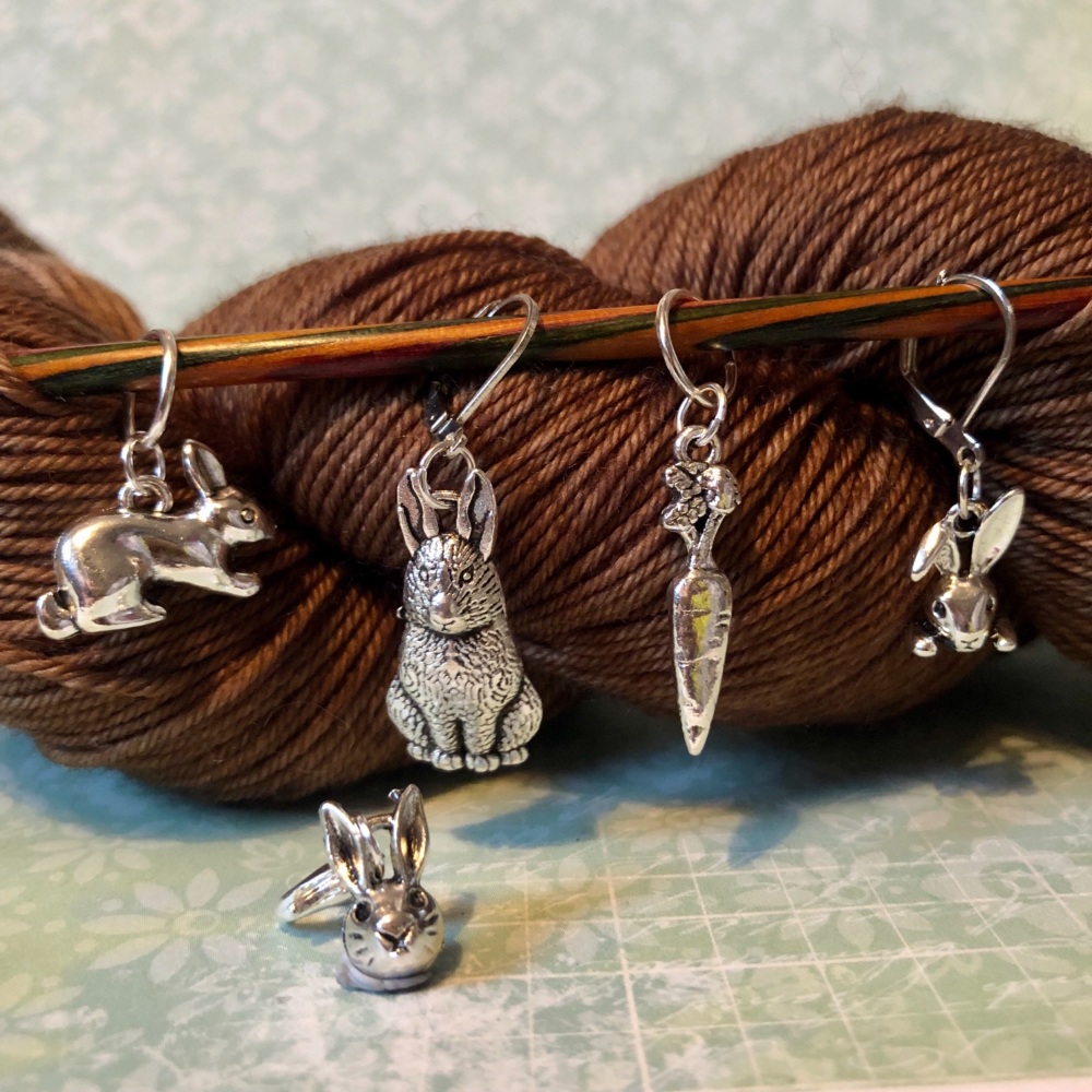 Rabbit Stitch Markers - Choose your Clasps