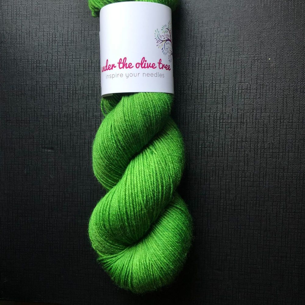 Bright Green Yarn | 'Apple Green' (Dyed to Order)