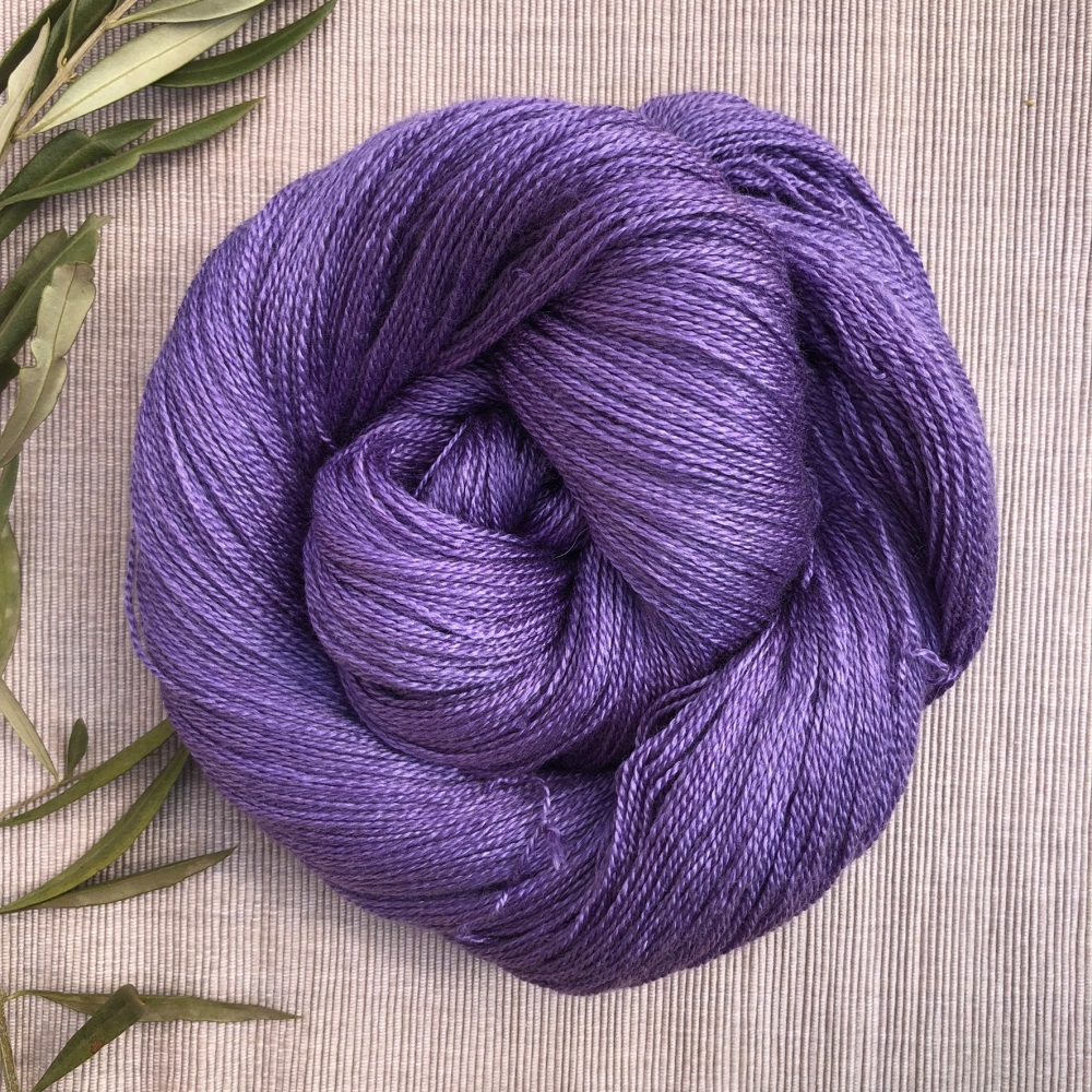 Peristera Lace - Purple Velvet (Dyed to Order)