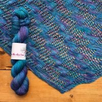 <!---006--->One Skein Shawl Knitting Kit - Lasso the Moon Shawl Kit (Choose Your Yarn)