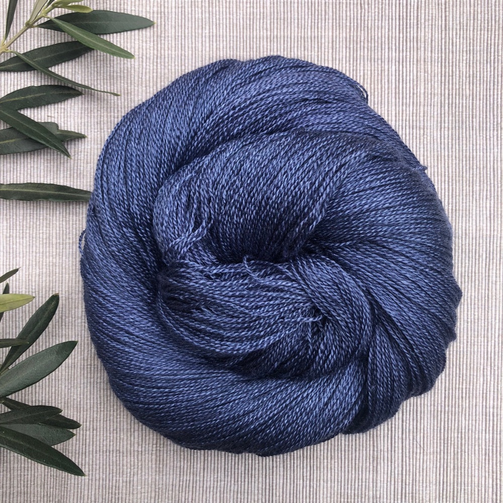 Peristera Lace - Midnight in Paris (Dyed to Order)