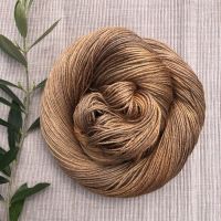 4 ply Silk and Merino Yarn - Shades of Caramel (Dyed to Order)