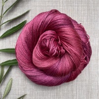 4 ply Silk and Merino Yarn - Shades of Berry (Dyed to Order)