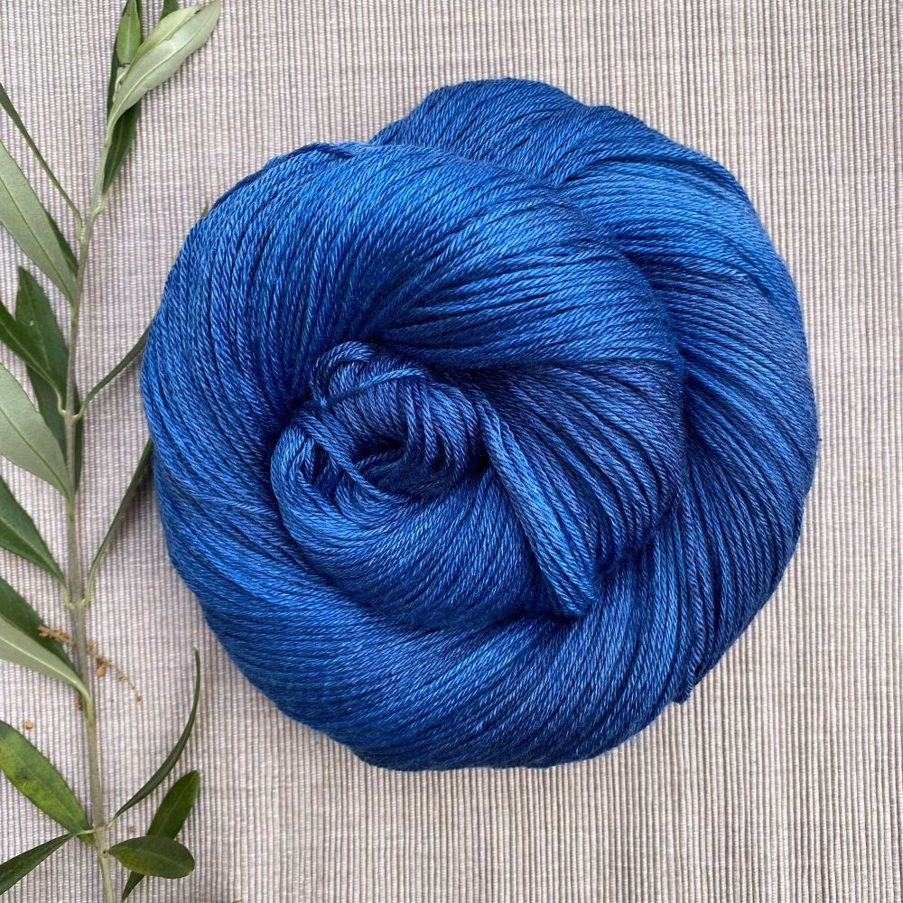4 ply Silk and Merino Yarn - Silent Night (Dyed to Order)
