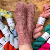 <!---044--->Sock Knitting Kit - Giverny Gardens  (Choose Your Yarn)