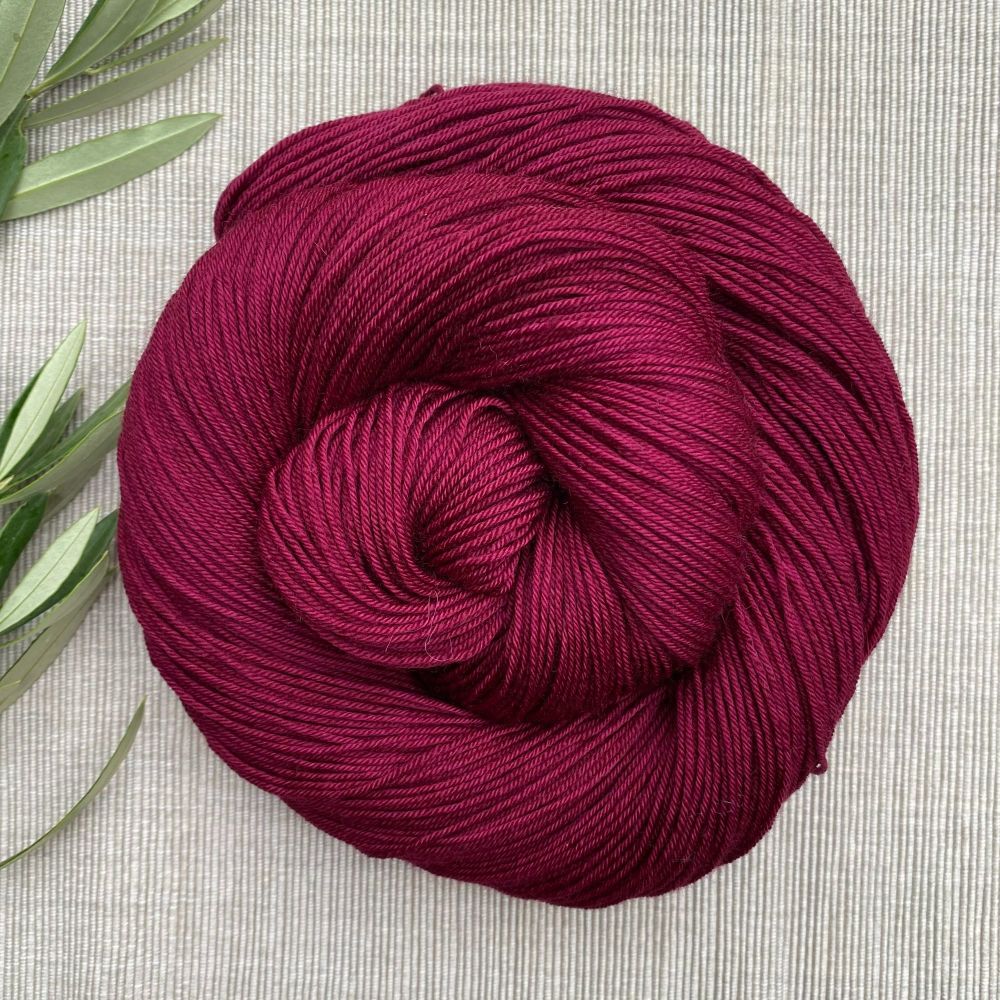 Burgundy Yarn | 'Merlot' (Dyed to Order)