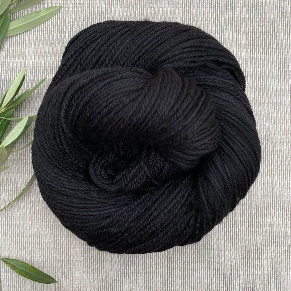 Black Yarn | 'Coal' (Dyed to Order)