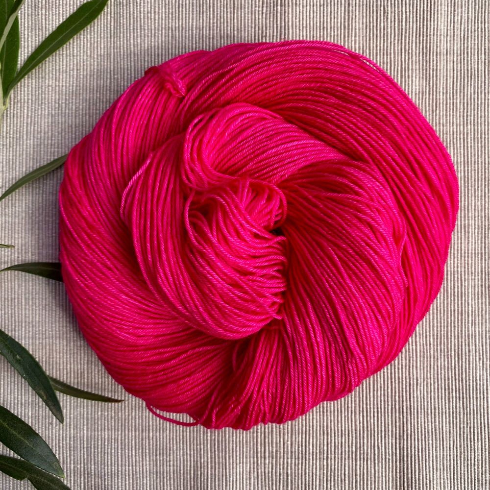 Bright Pink Yarn | 'Pinking Out Loud' (Dyed to Order)