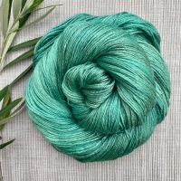 4 ply Silk and Merino Yarn - Shades of Emerald (Dyed to Order)