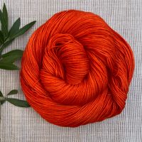 <!---008--->Bright Orange Yarn | 'Stop the Traffic' (Dyed to Order)