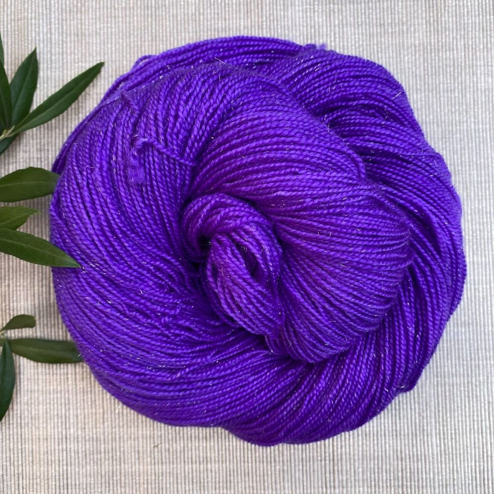 Bright Purple Yarn | 'Cadbury' (Dyed to Order)