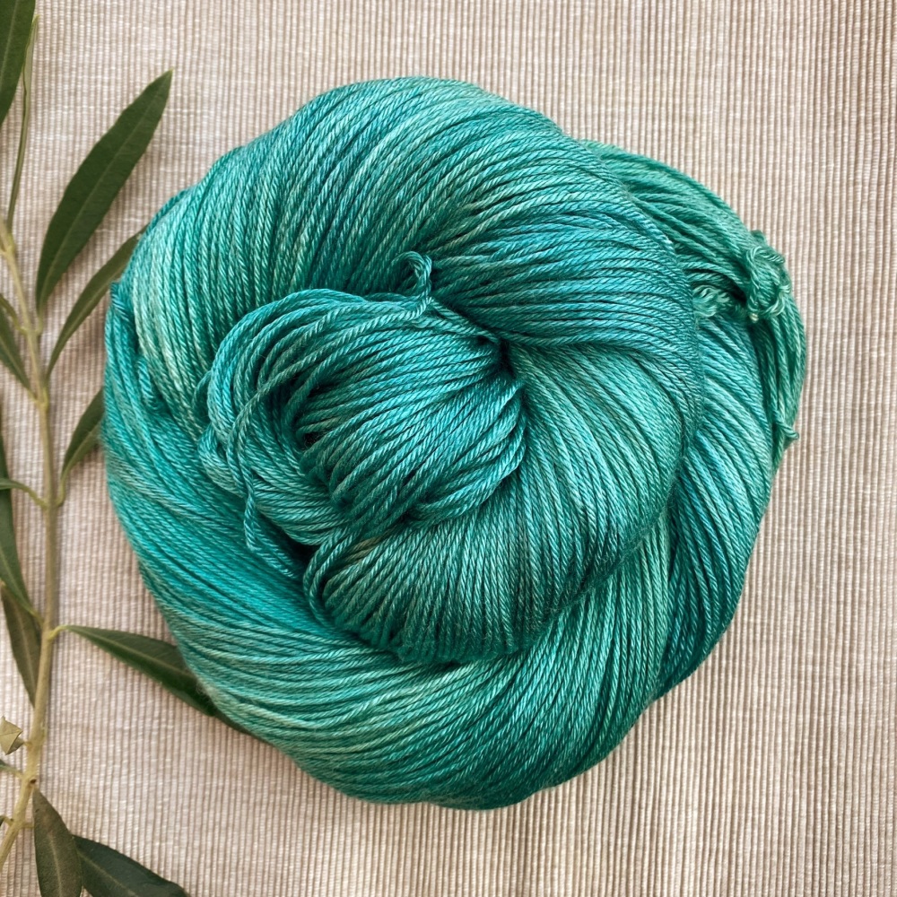 4 ply Silk and Merino Yarn - Holly Tree (Dyed to Order)