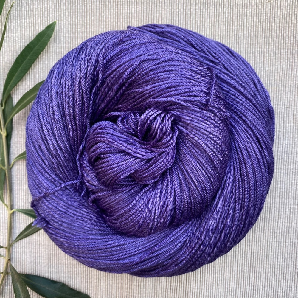 Dark Purple Yarn | 'Purple Velvet' (Dyed to Order)