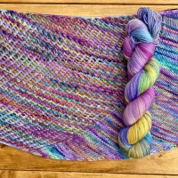 <!---004--->One Skein Shawl Knitting Kit - City Lights Shawl Kit (Choose Your Yarn)
