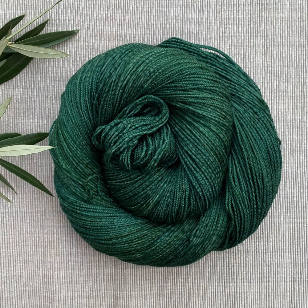 Dark Green Yarn | 'Seaweed' (Dyed to Order)