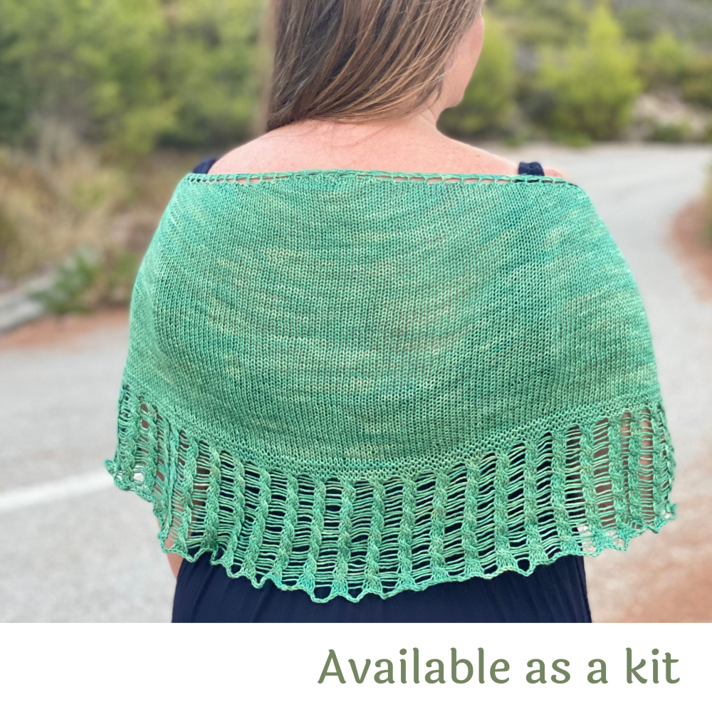 One Skein Shawl Knitting Pattern  - Branching Out (from the 'Shades of...' 