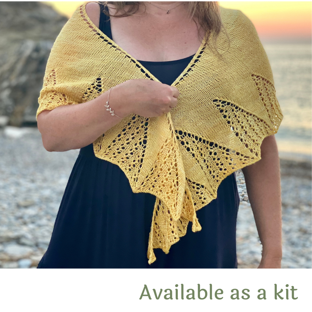 One Skein Shawl Knitting Pattern  - Sail Away (from the 'Shades of...' Coll