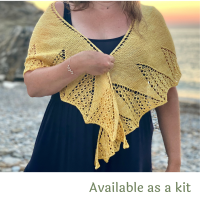 One Skein Shawl Knitting Pattern  - Sail Away (from the 'Shades of...' Collection)