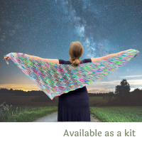 One Skein Shawl Knitting Pattern - Reach for the Stars Shawl