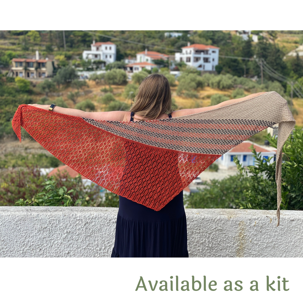 Shawl Knitting Pattern - Across the Valley Shawl