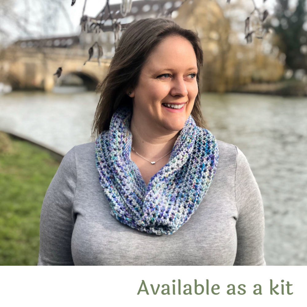 Cowl Knitting Pattern for Double Knit Yarn - Waffly Versatile Cowl
