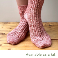 Sock Knitting Pattern - Giverny Garden Socks