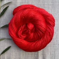 <!---001.5--->Bright Red Yarn | 'Poppy' (Dyed to Order)