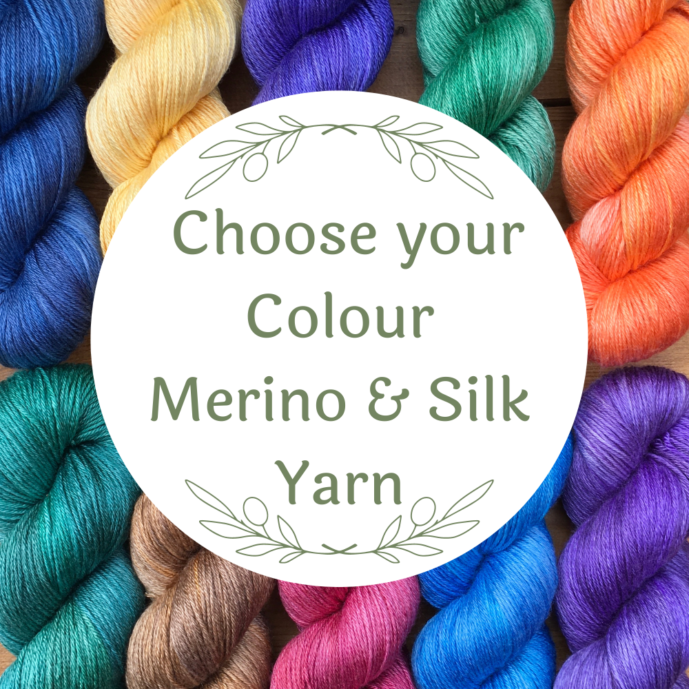 4 ply Silk and Merino Yarn - Dyed to Order in a Colour of your choice