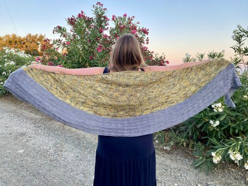Large shawl knitting pattern