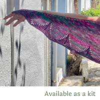 One Skein Shawl Knitting Pattern - Bring out the Bunting