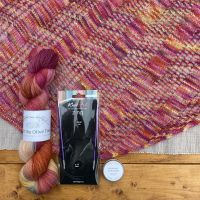 <!---013--->One Skein Shawl Knitting Kit - Bring Me Sunshine (Choose Your Yarn)
