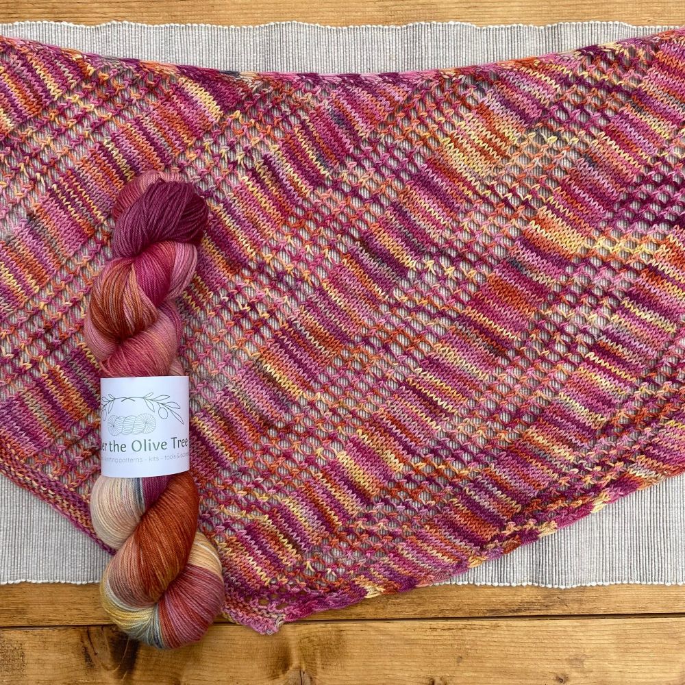 One Skein Shawl Knitting Kit - Bring Me Sunshine (Choose Your Yarn)