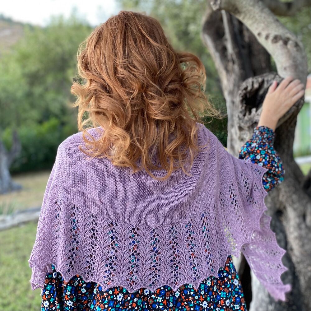 One Skein Shawl Knitting Kit - Wild Willow (with Heartspun Yarn)