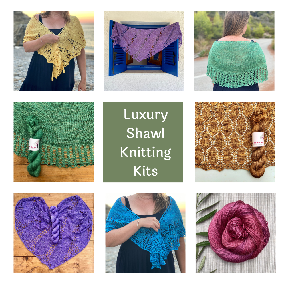 'Shades of...' Luxury Shawl Knitting Kits