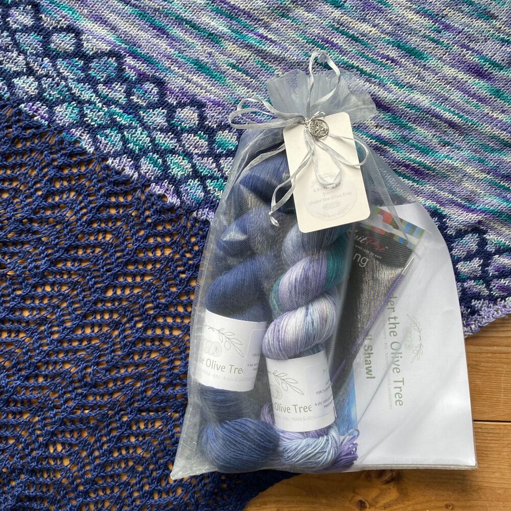 Shawl Knitting Kit - Mainsail (Choose your Colours)