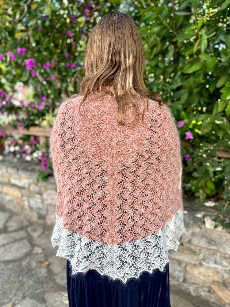 Lace Shawl Knitting Pattern - Terniflora Shawl