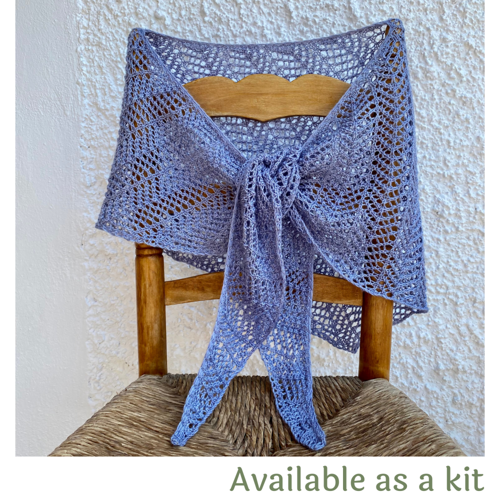 One Skein Shawl Knitting Pattern - Seaspray