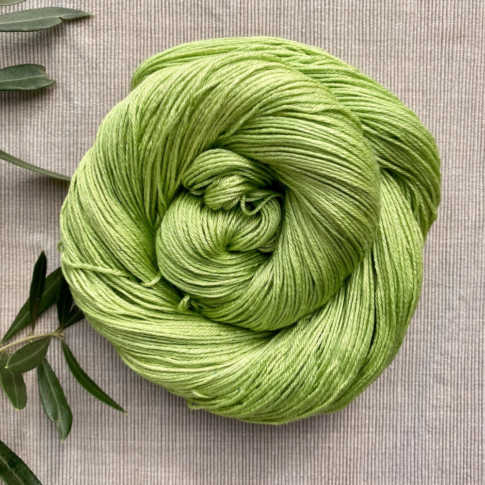 4 ply Silk and Merino Yarn - Light Spring Green