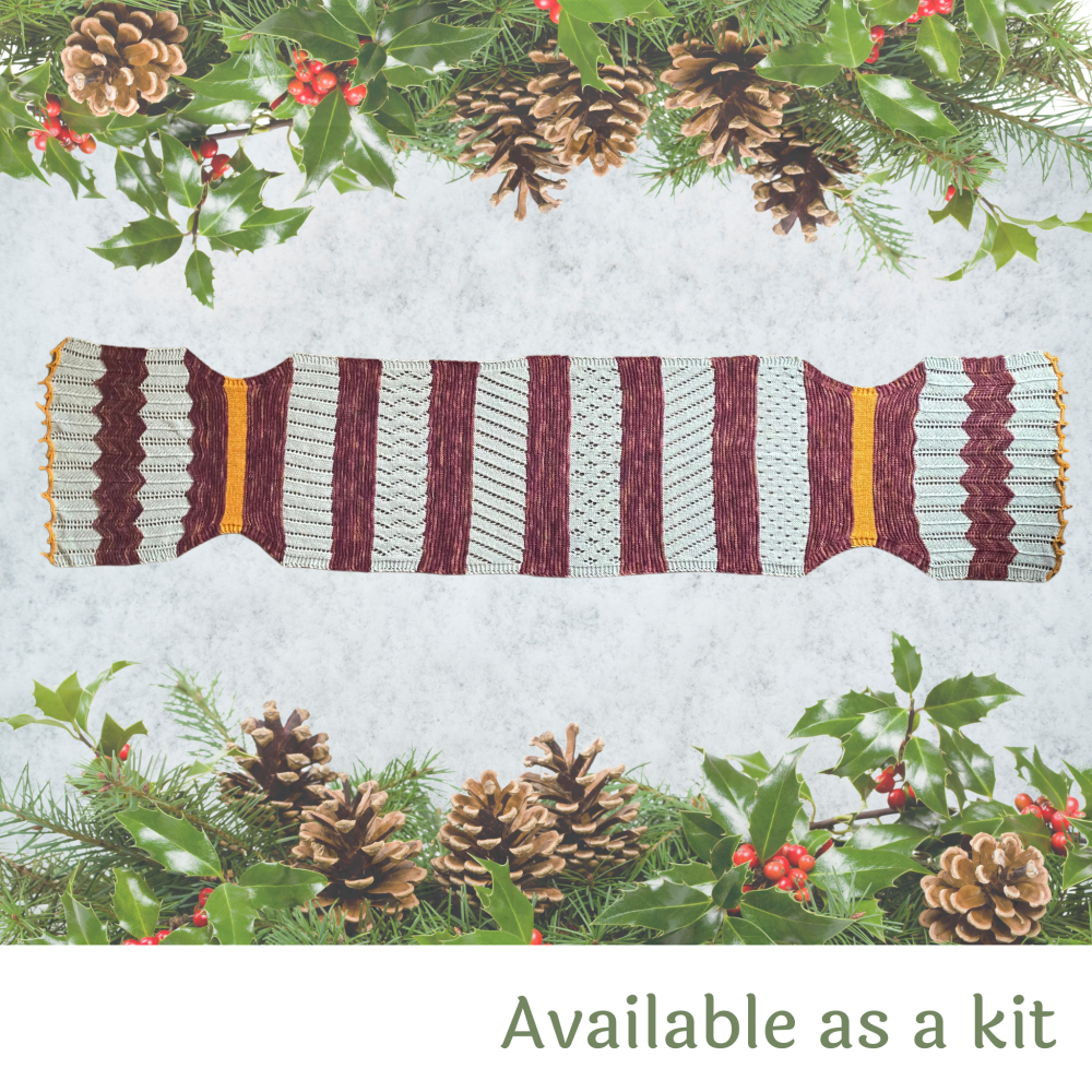 Christmas Cracker Wrap Knitting Pattern - (Uses 2 Skeins of 4ply Yarn or Mini-Skeins)