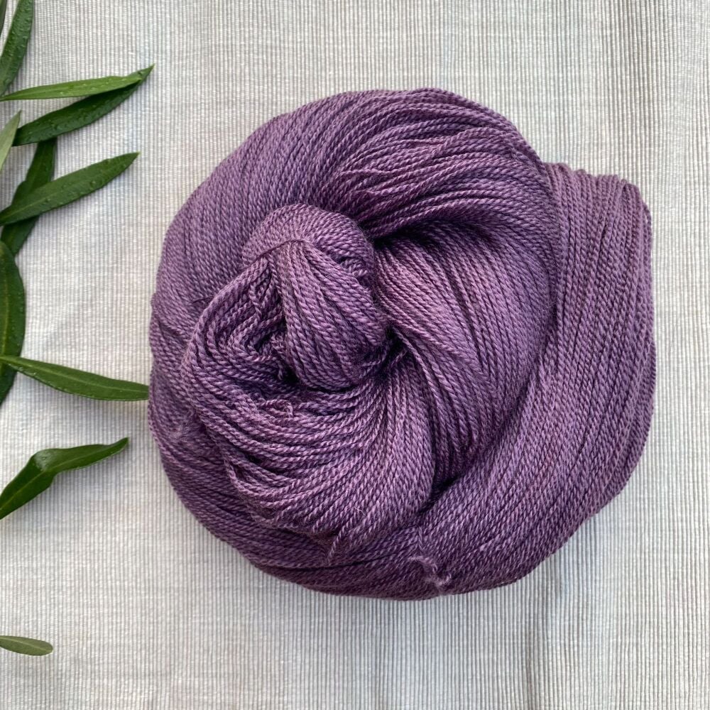 Heather Purple Lace Yarn (Dyed to Order)