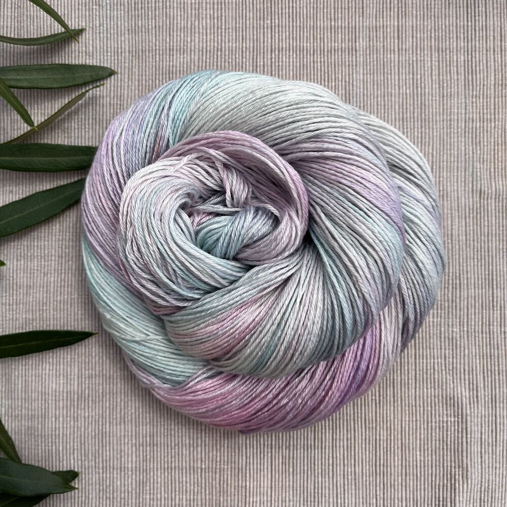 4 ply Silk and Merino Yarn - Misty Moon