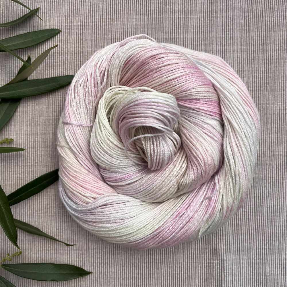 4 ply Silk and Merino Yarn - Mother of Pearl