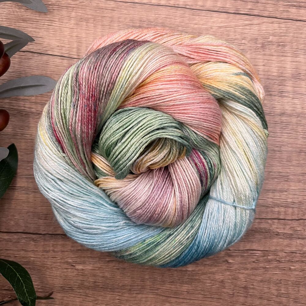 *Limited Edition* 4 ply Silk and Merino Yarn - Tuscan Sunset
