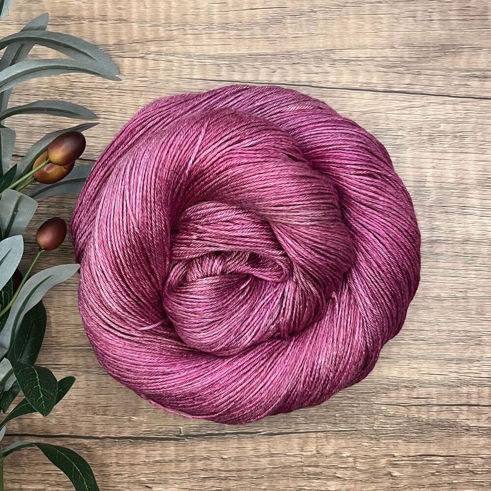 *One of a Kind* 4 ply Silk and Merino Yarn - Alizarin