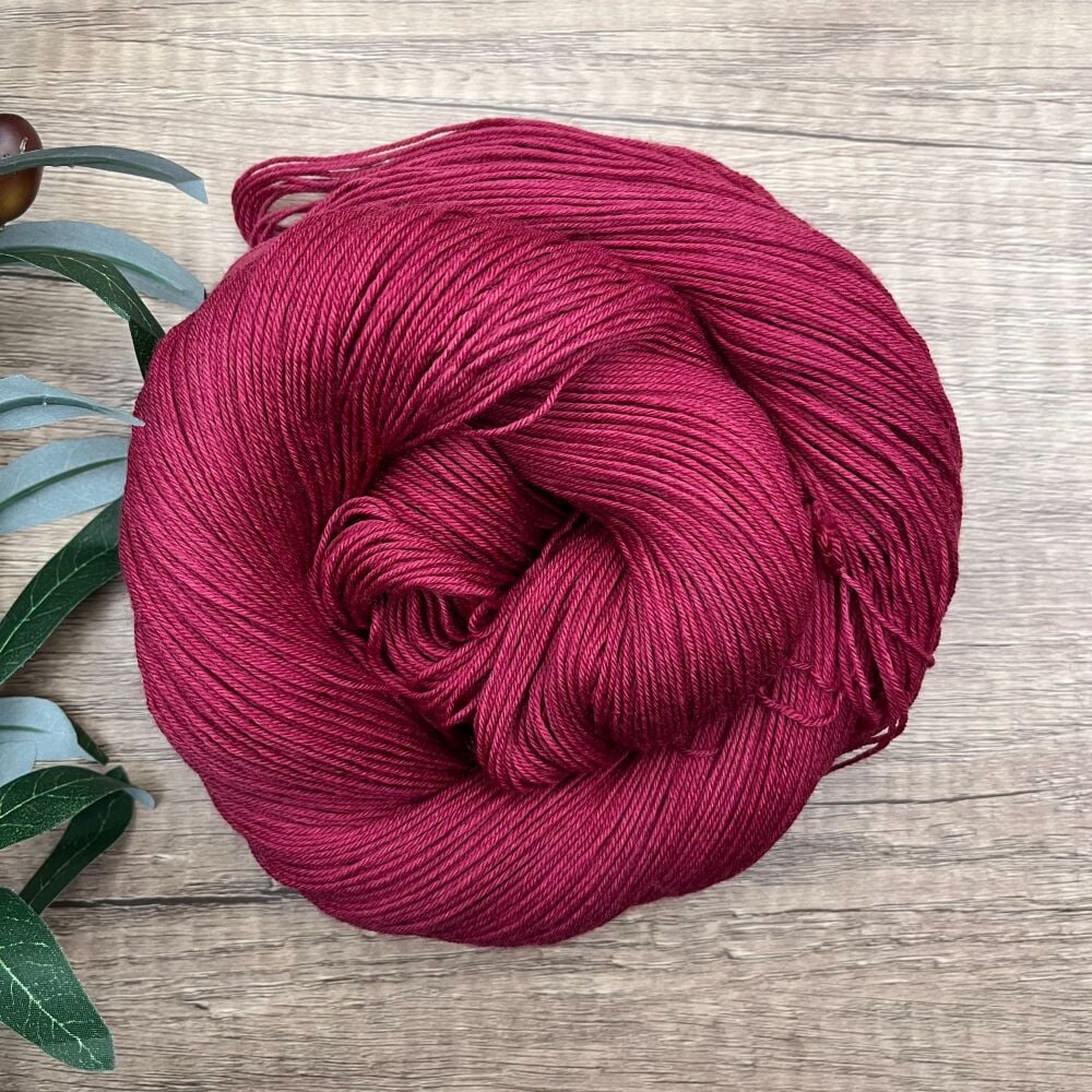 *One of a Kind* 4 ply / Sock Yarn - Red Berry
